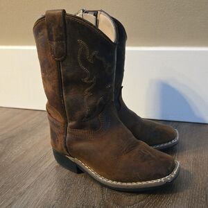 Kids Brown Cowboy Boots